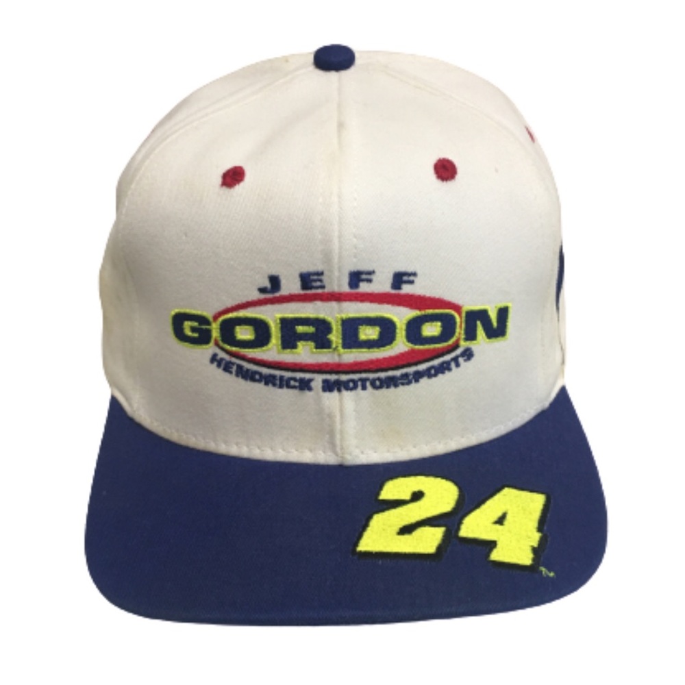 Chase Authentics Jeff Gordon White and Blue Hat